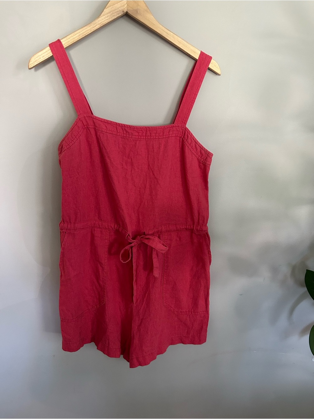 GAP Linen Blend Pink Romper - Picture 2 of 9